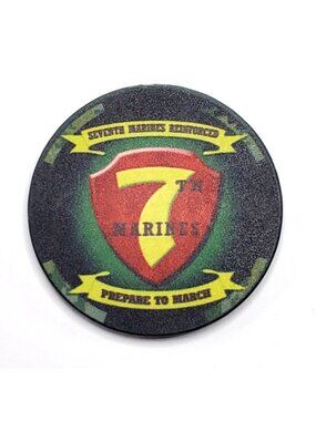 7th Marines Master Gunnery Sergeant Challenge Coin Senior Enlisted Advisor USMC